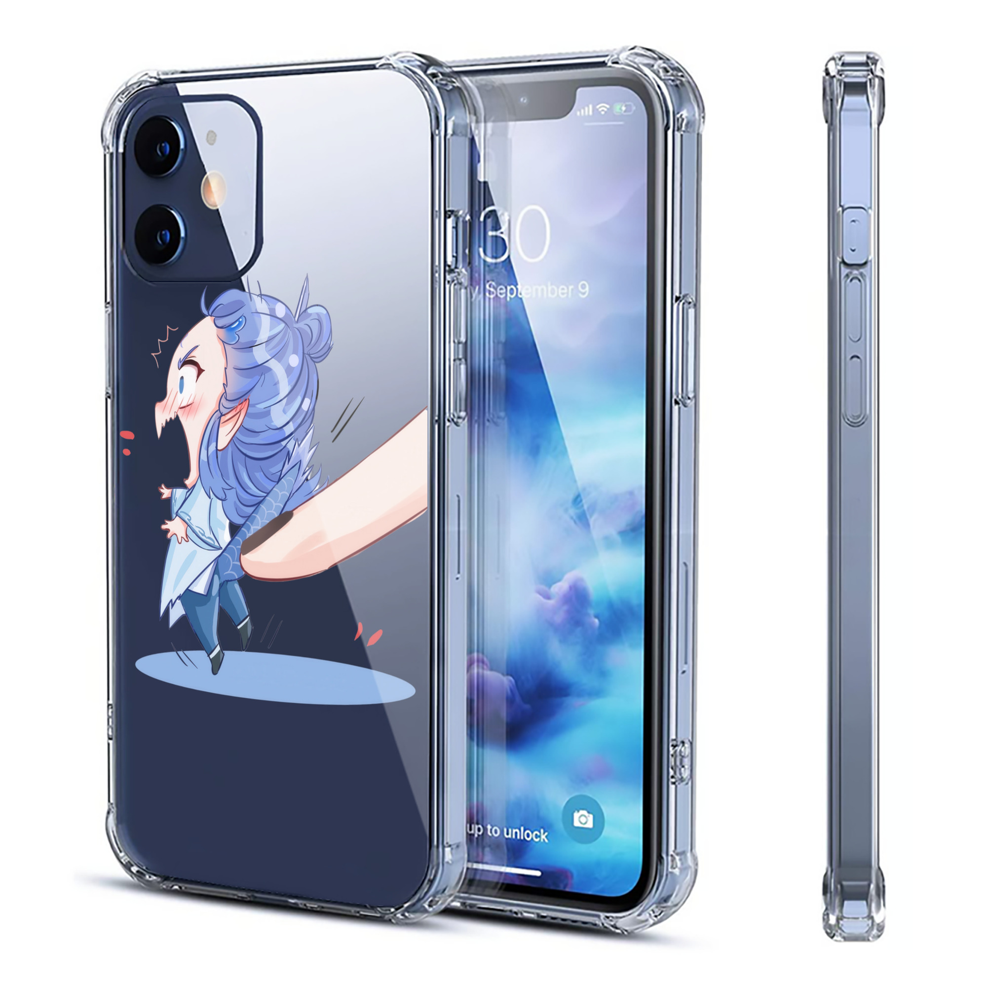 （画像用） Ne Zha 2 ナタ 魔童の大暴れ 【iPhone 12シリーズ対応】透明スマホケース（クリアソフトケース）